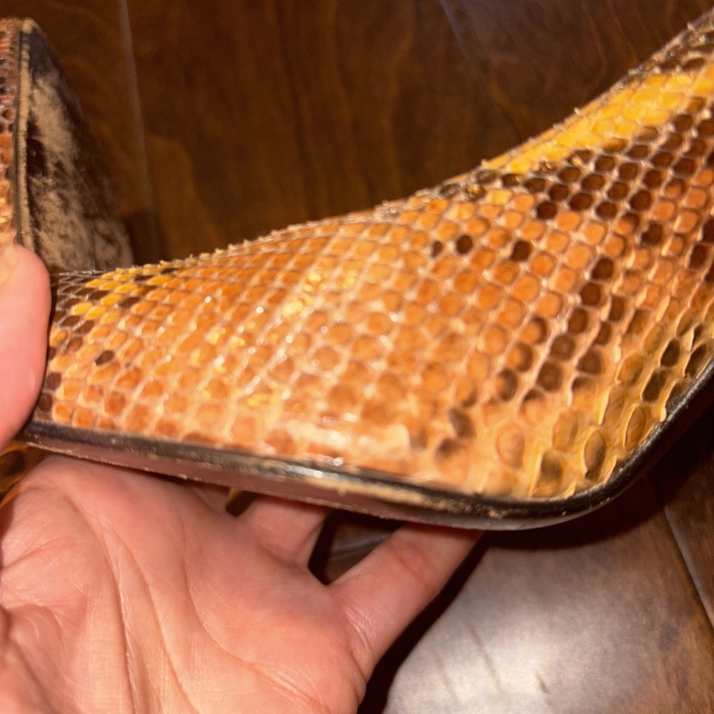 Stuart Weitzman Python Heels‎ Size 8 - image 7